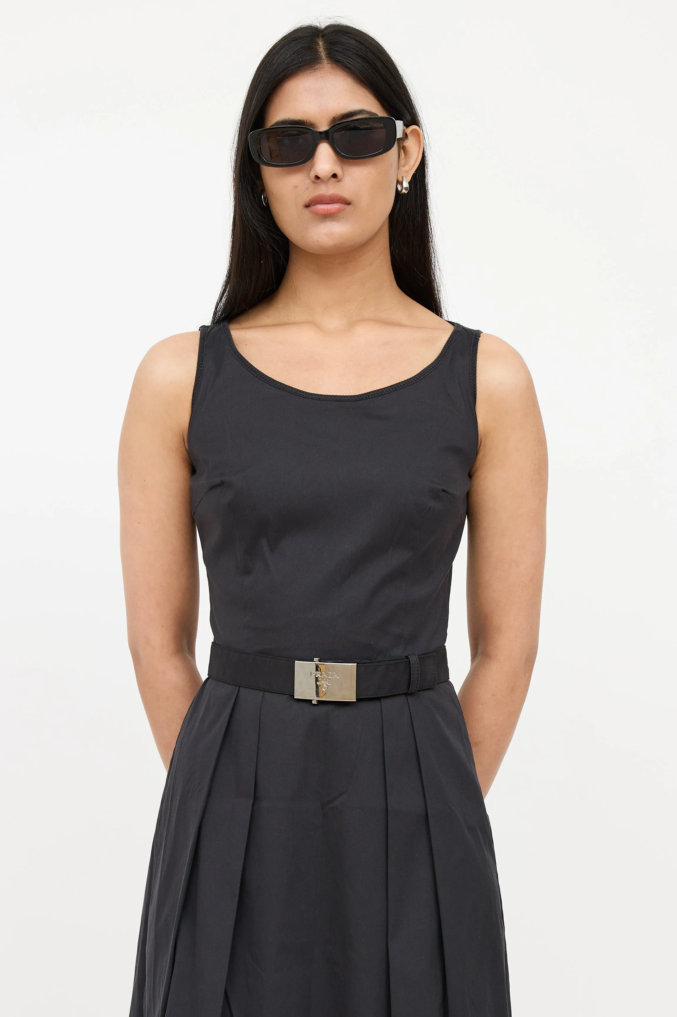 2007 Sleeveless Pleated Dress