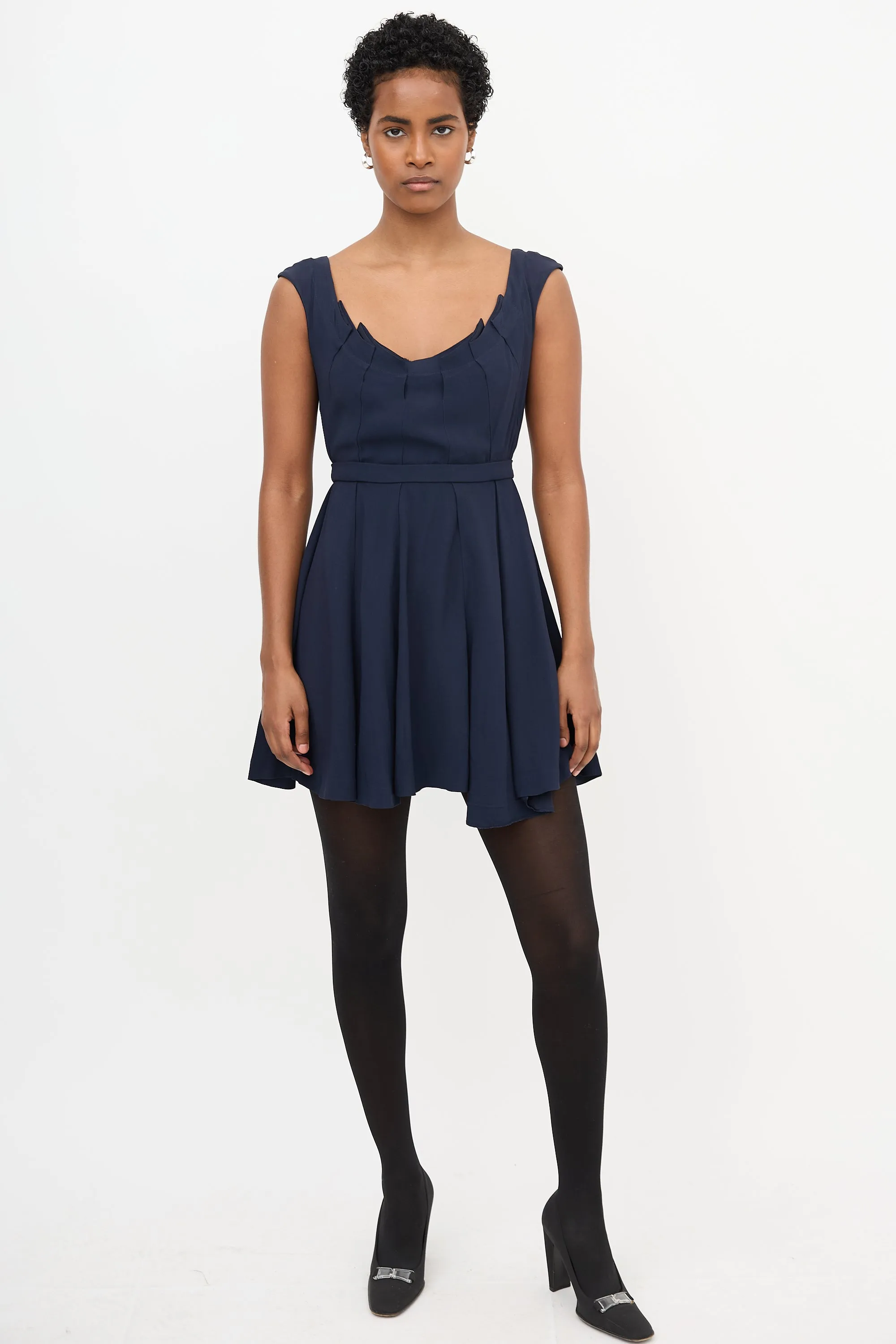 2011 Crepe Pleated Dress