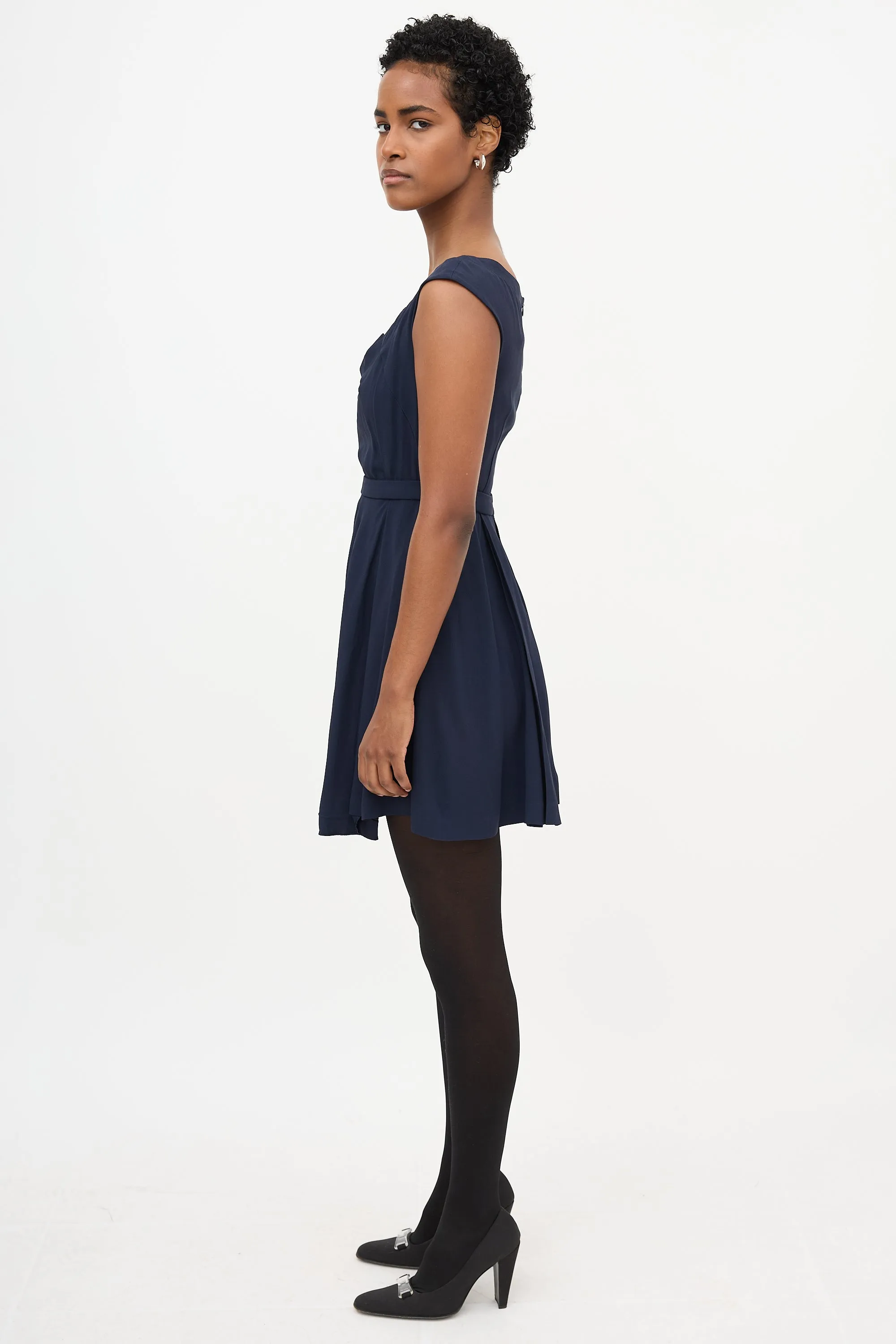 2011 Crepe Pleated Dress