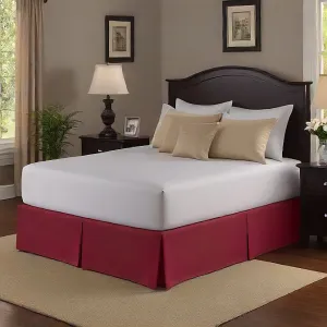 31 Inch Drop Red Color Bed Skirt Egyptian Cotton 1000TC