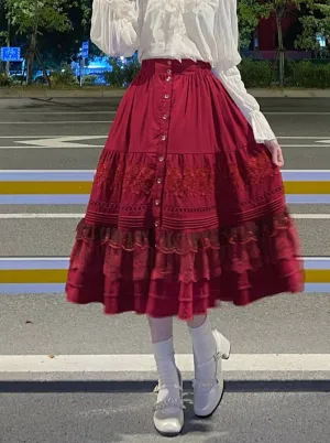 Barakotton Lace Suprissing Long Skirt