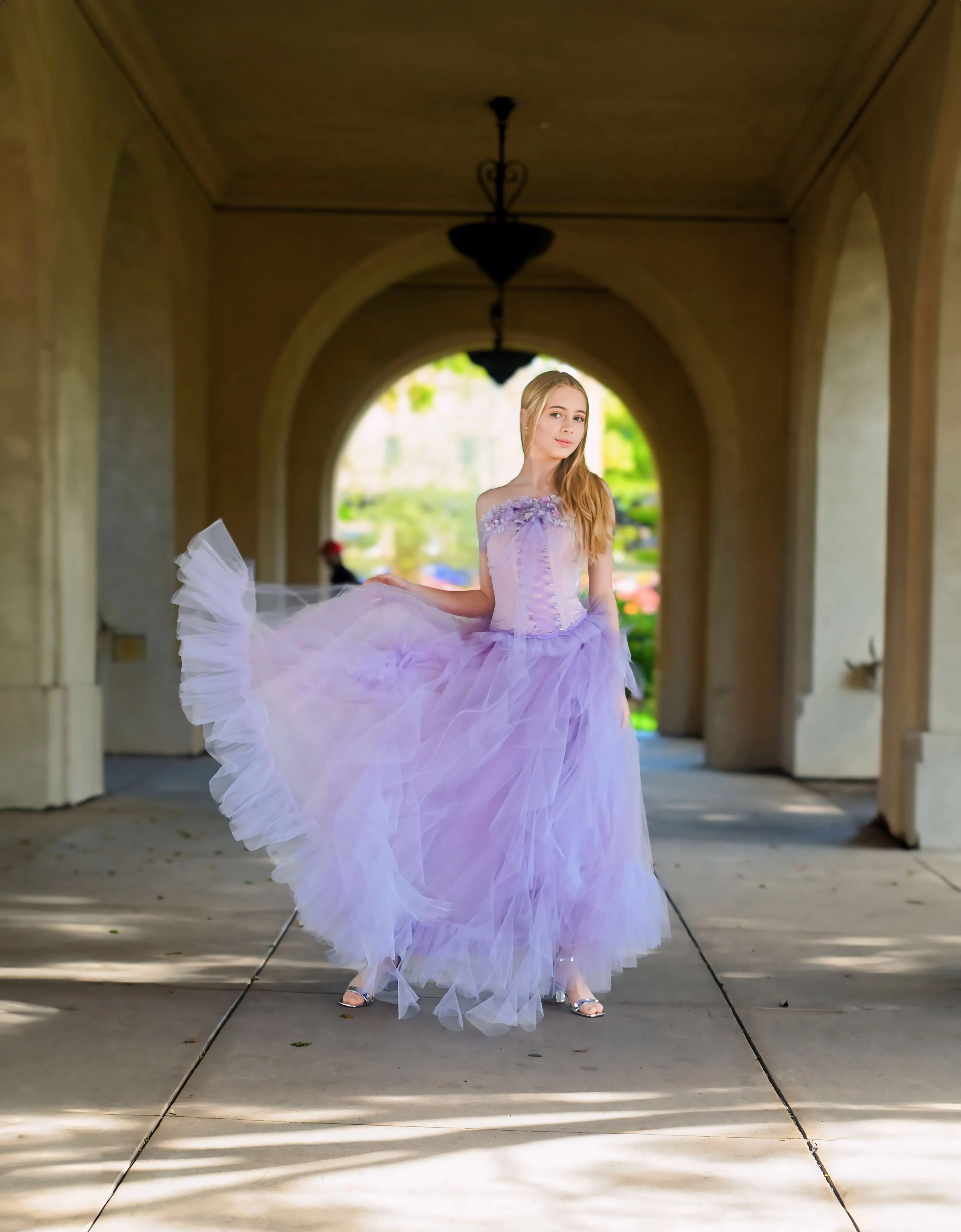 Corset and Tulle Chiffon Skirt - Maggie