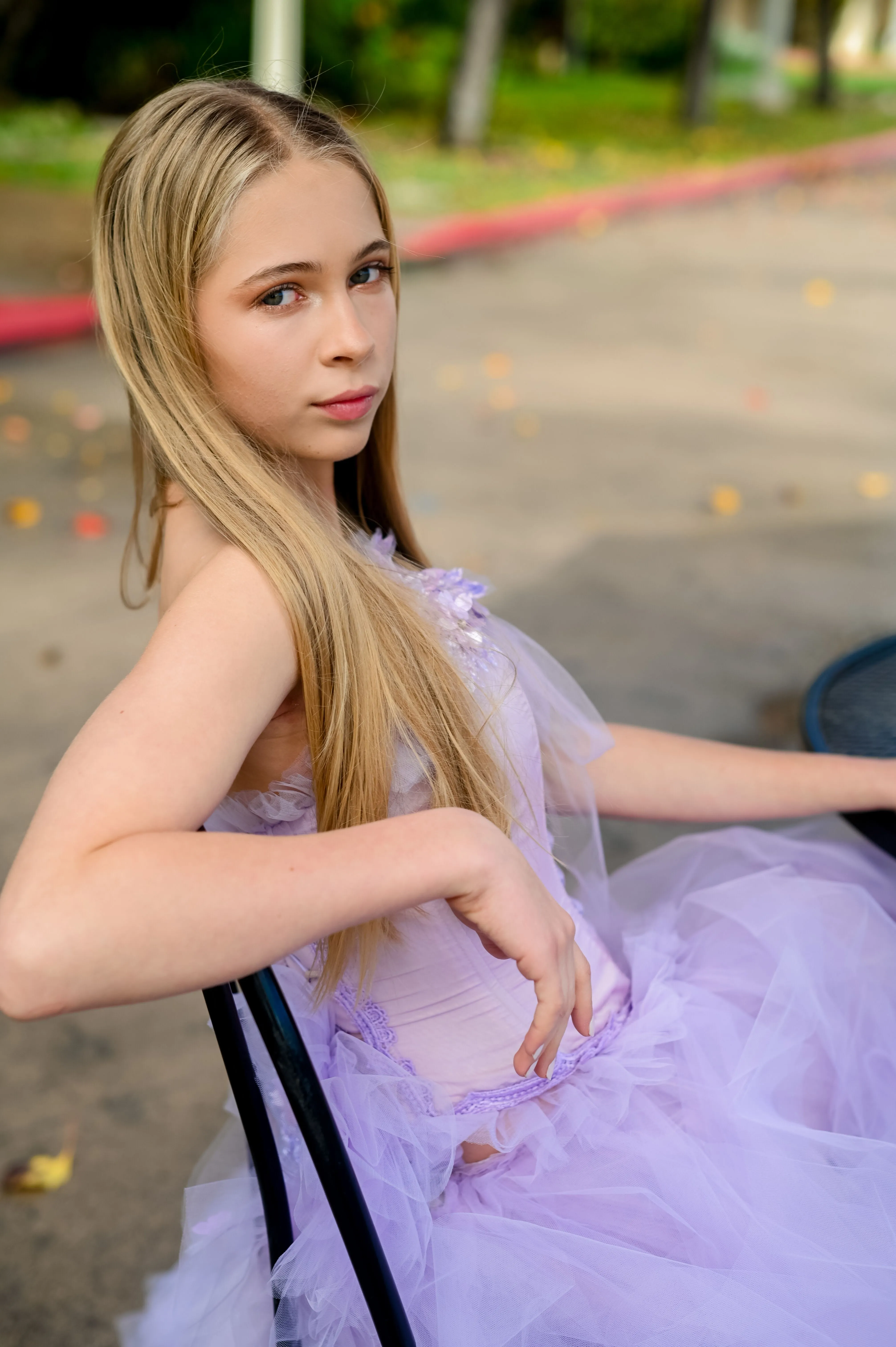 Corset and Tulle Chiffon Skirt - Maggie