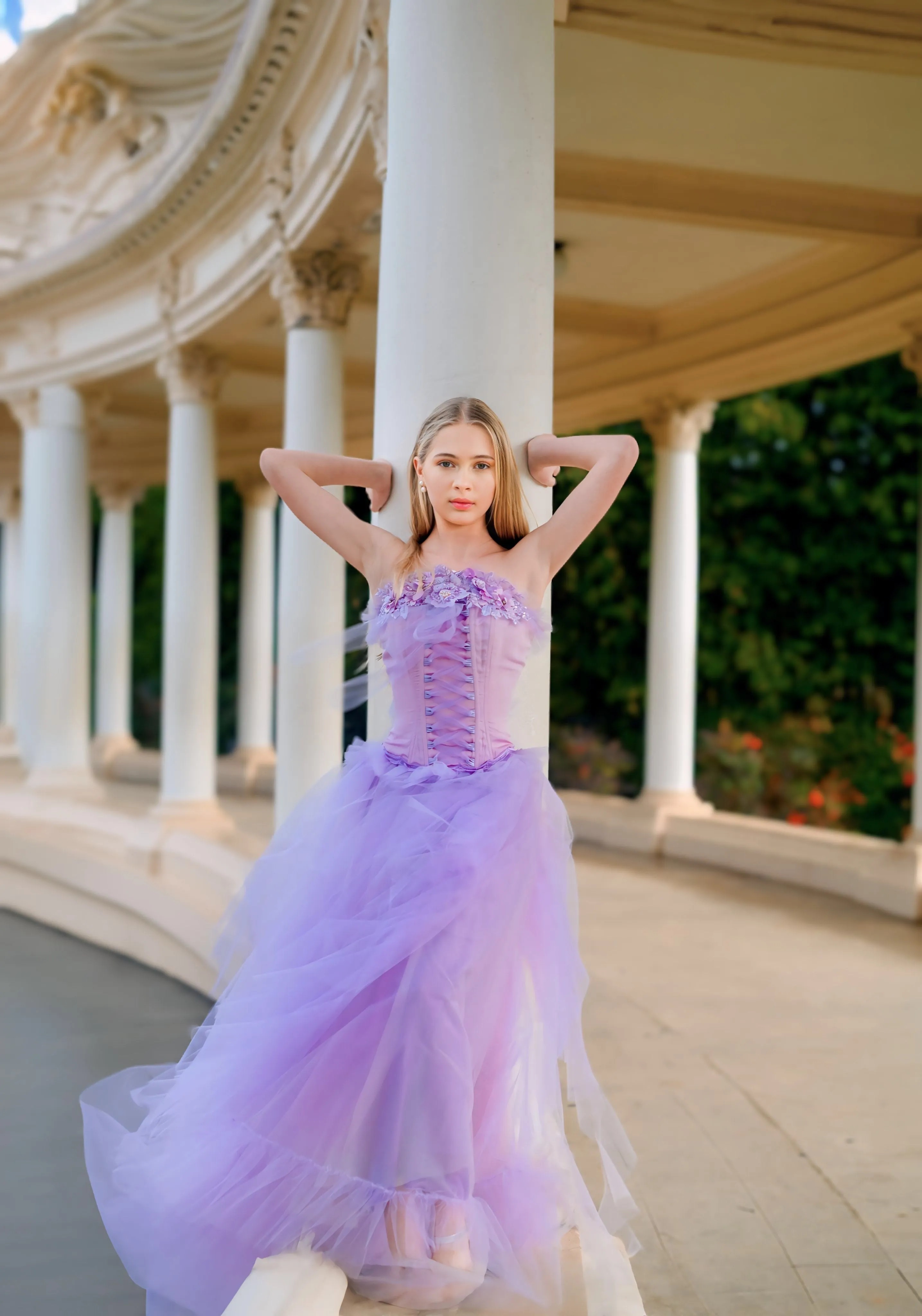 Corset and Tulle Chiffon Skirt - Maggie