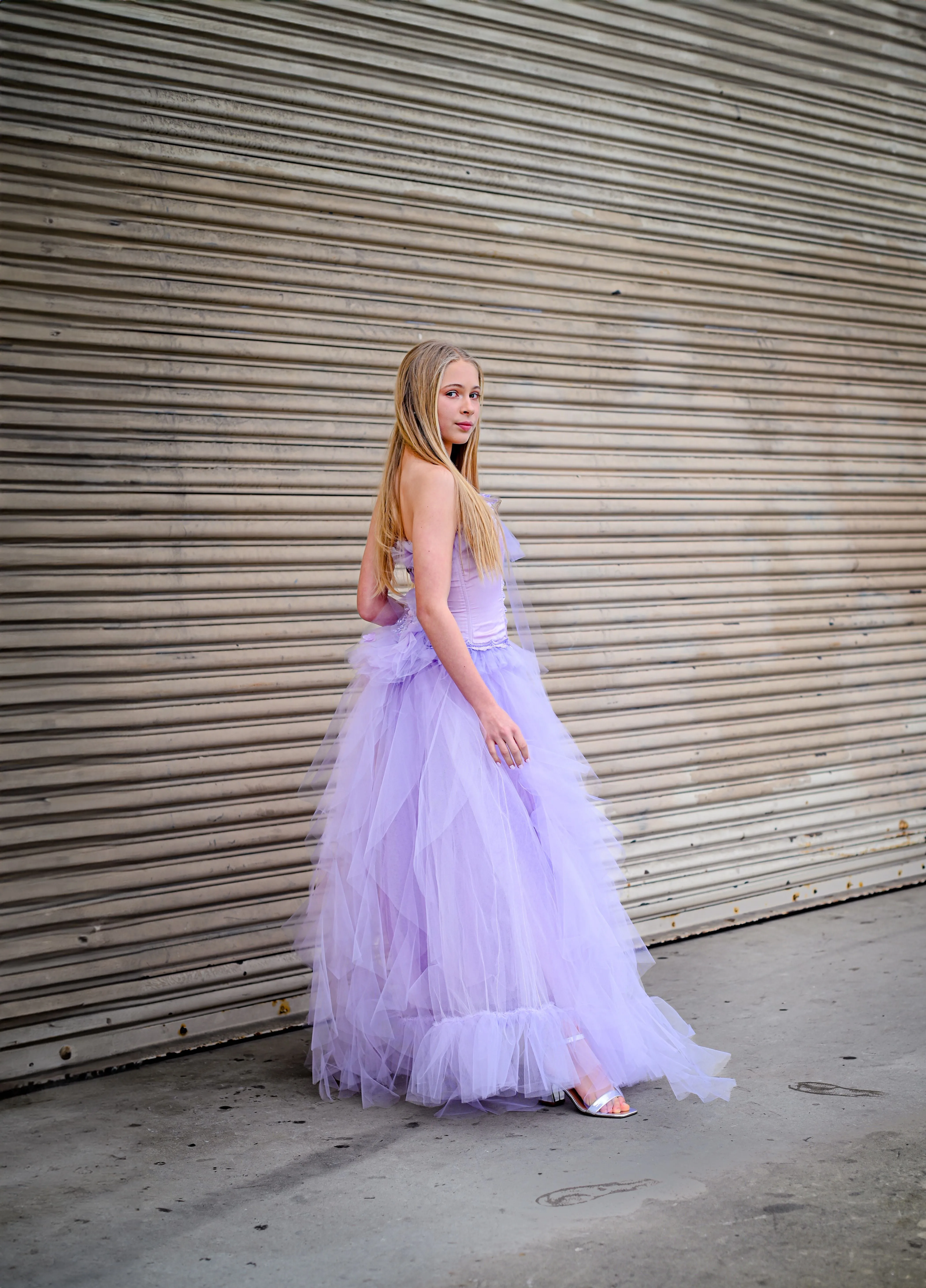 Corset and Tulle Chiffon Skirt - Maggie