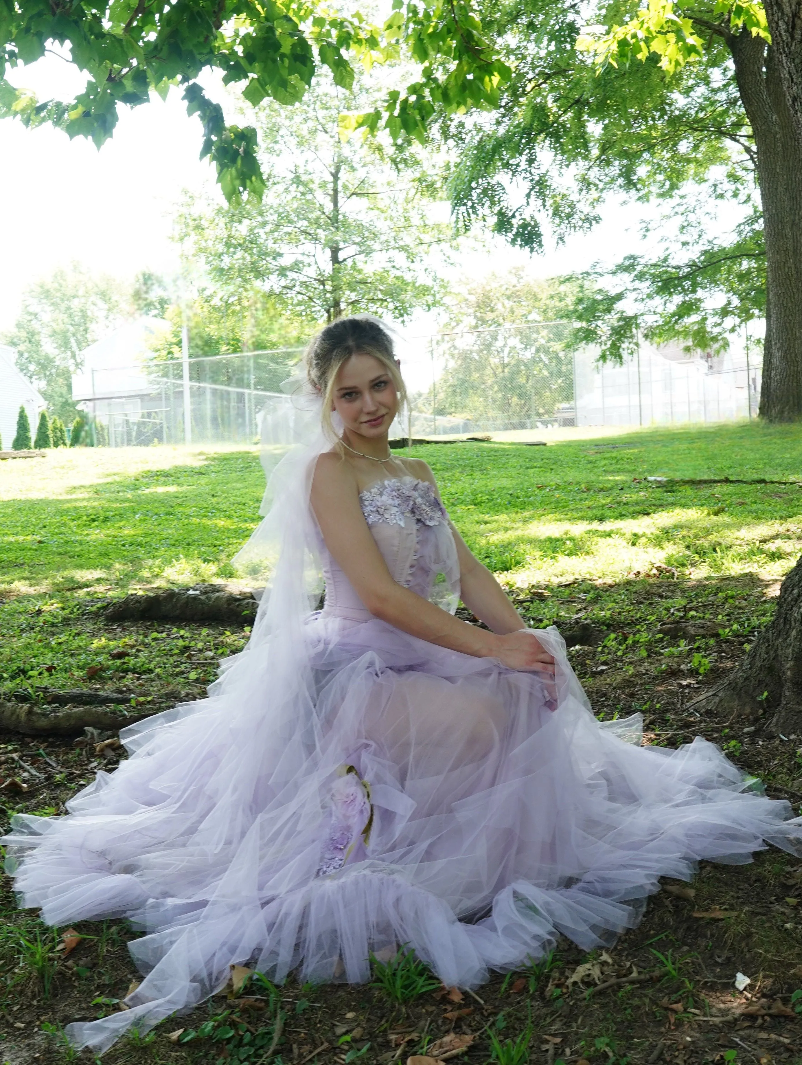 Corset and Tulle Chiffon Skirt - Maggie