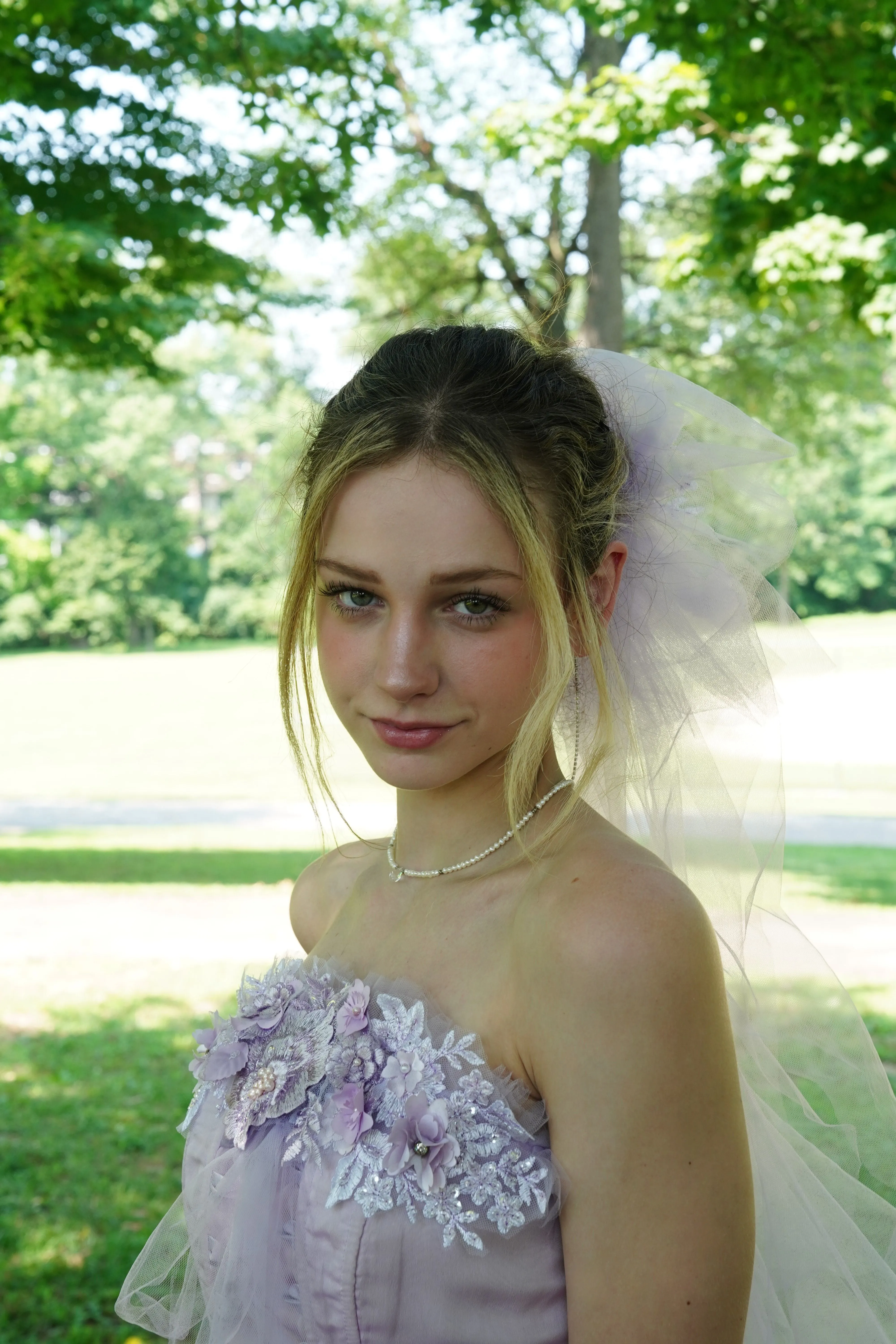 Corset and Tulle Chiffon Skirt - Maggie