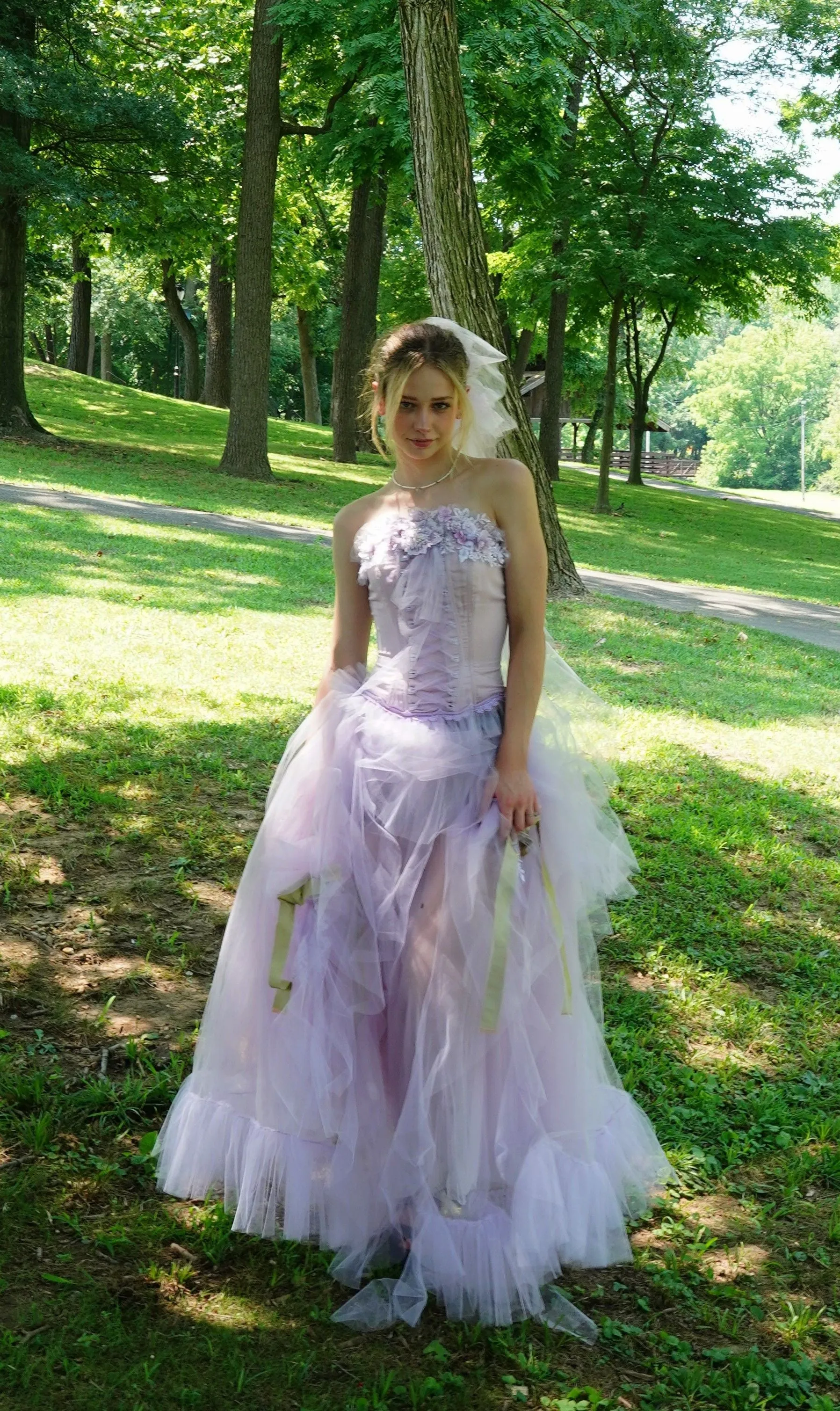 Corset and Tulle Chiffon Skirt - Maggie