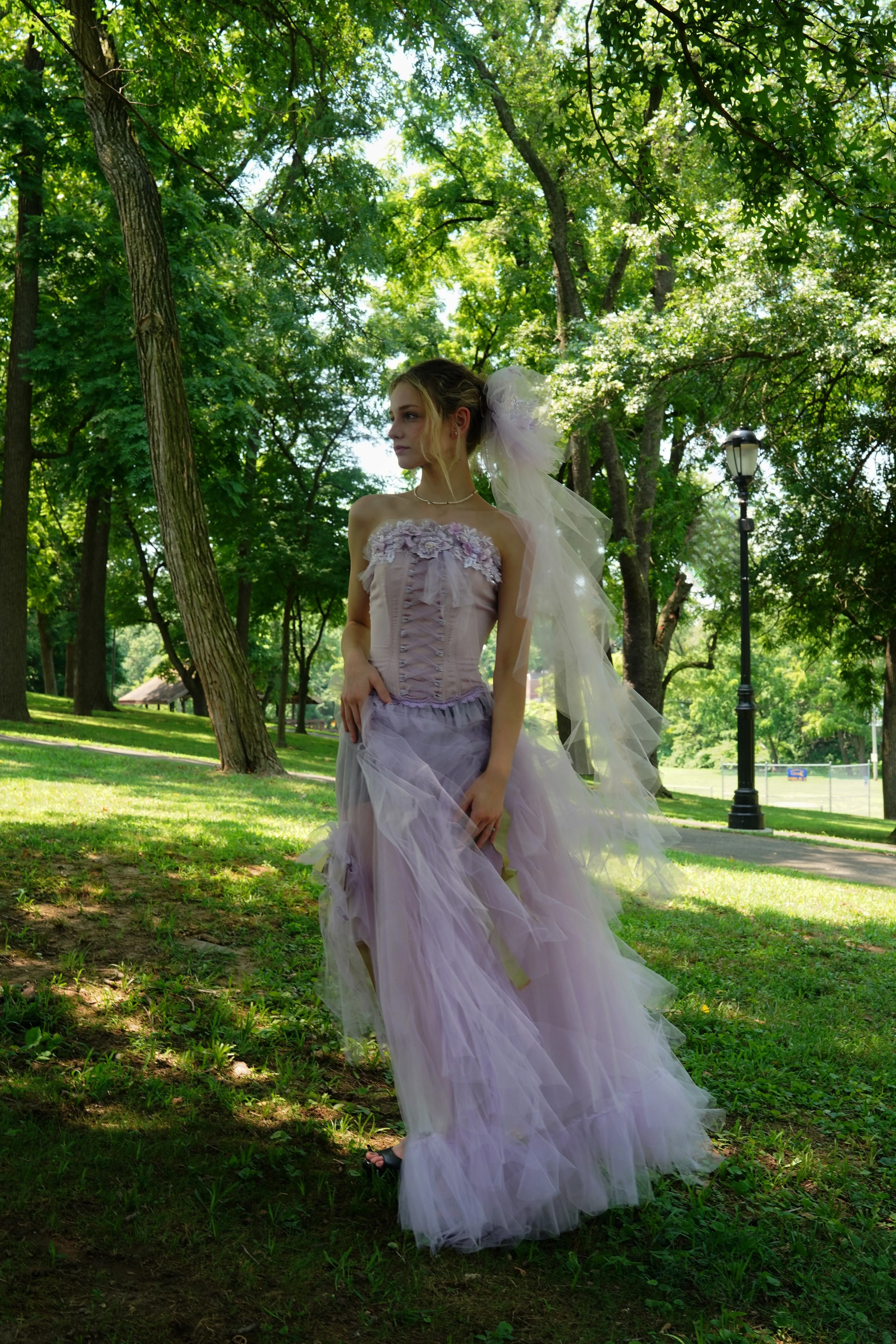 Corset and Tulle Chiffon Skirt - Maggie