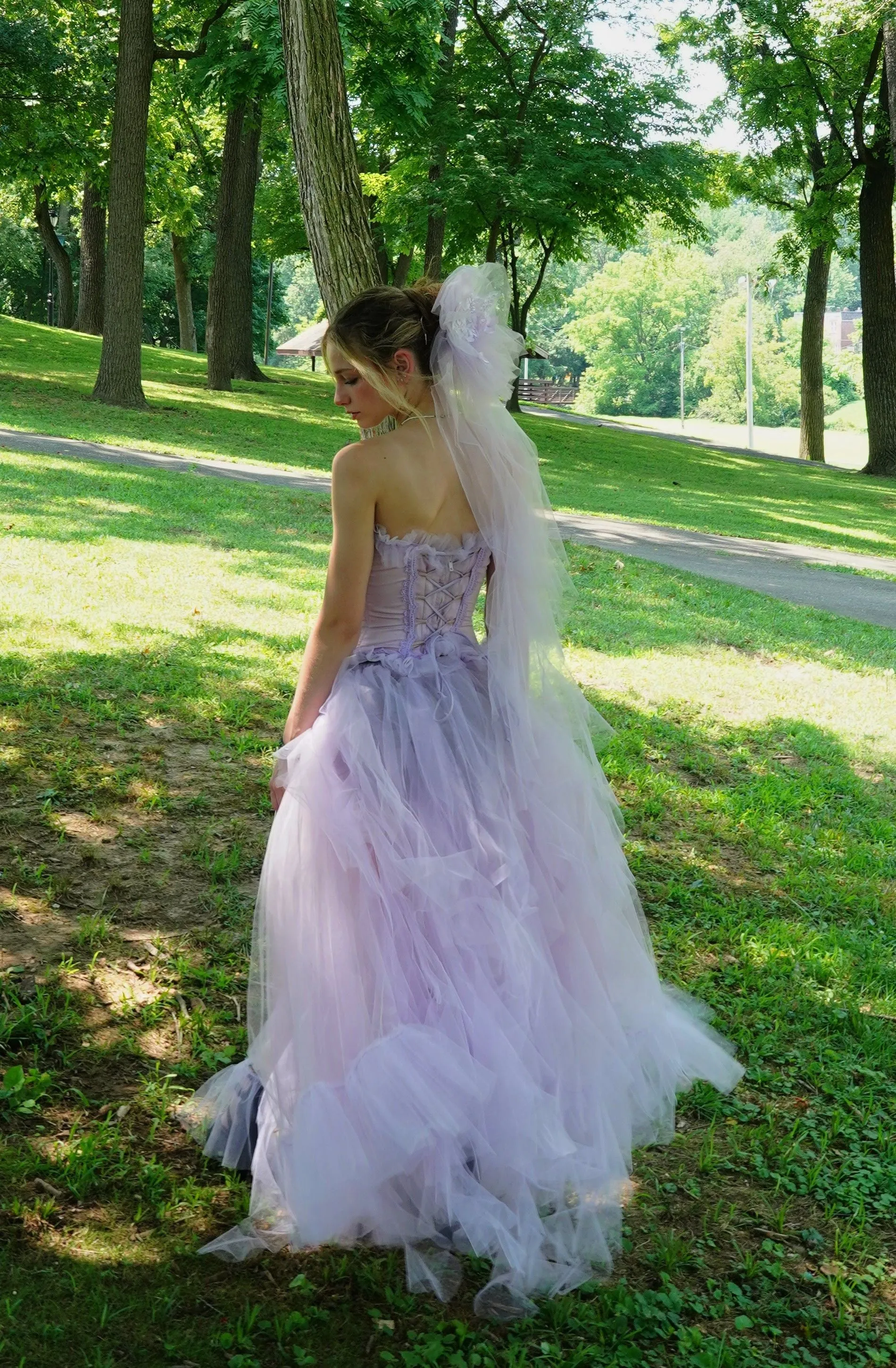 Corset and Tulle Chiffon Skirt - Maggie