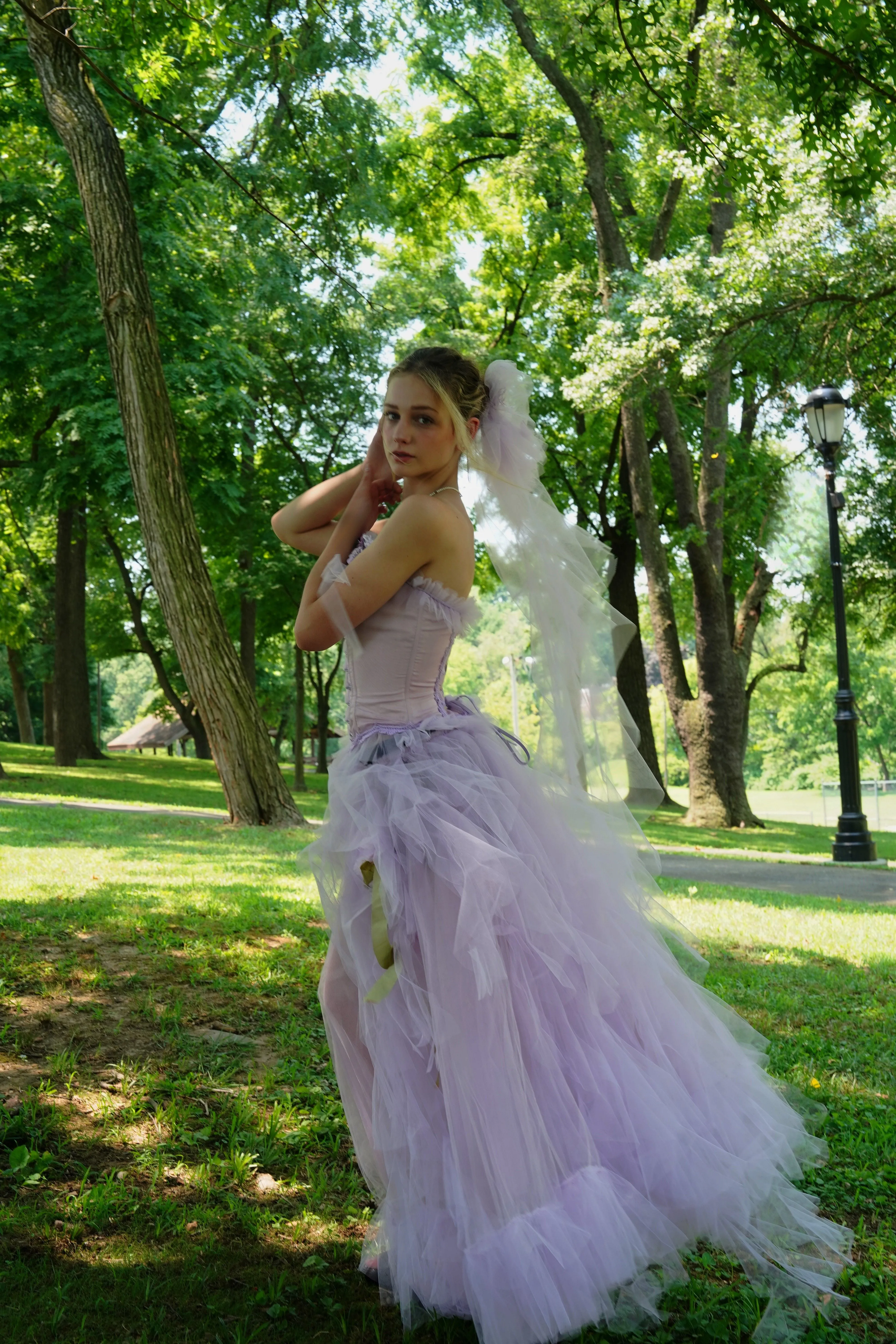 Corset and Tulle Chiffon Skirt - Maggie