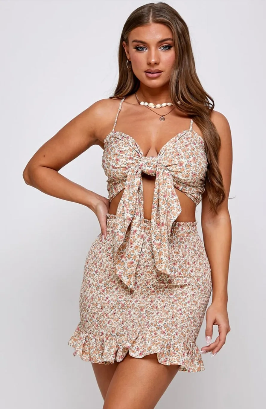 Daisy Date Night Floral Skirt Set