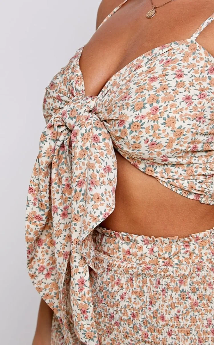 Daisy Date Night Floral Skirt Set