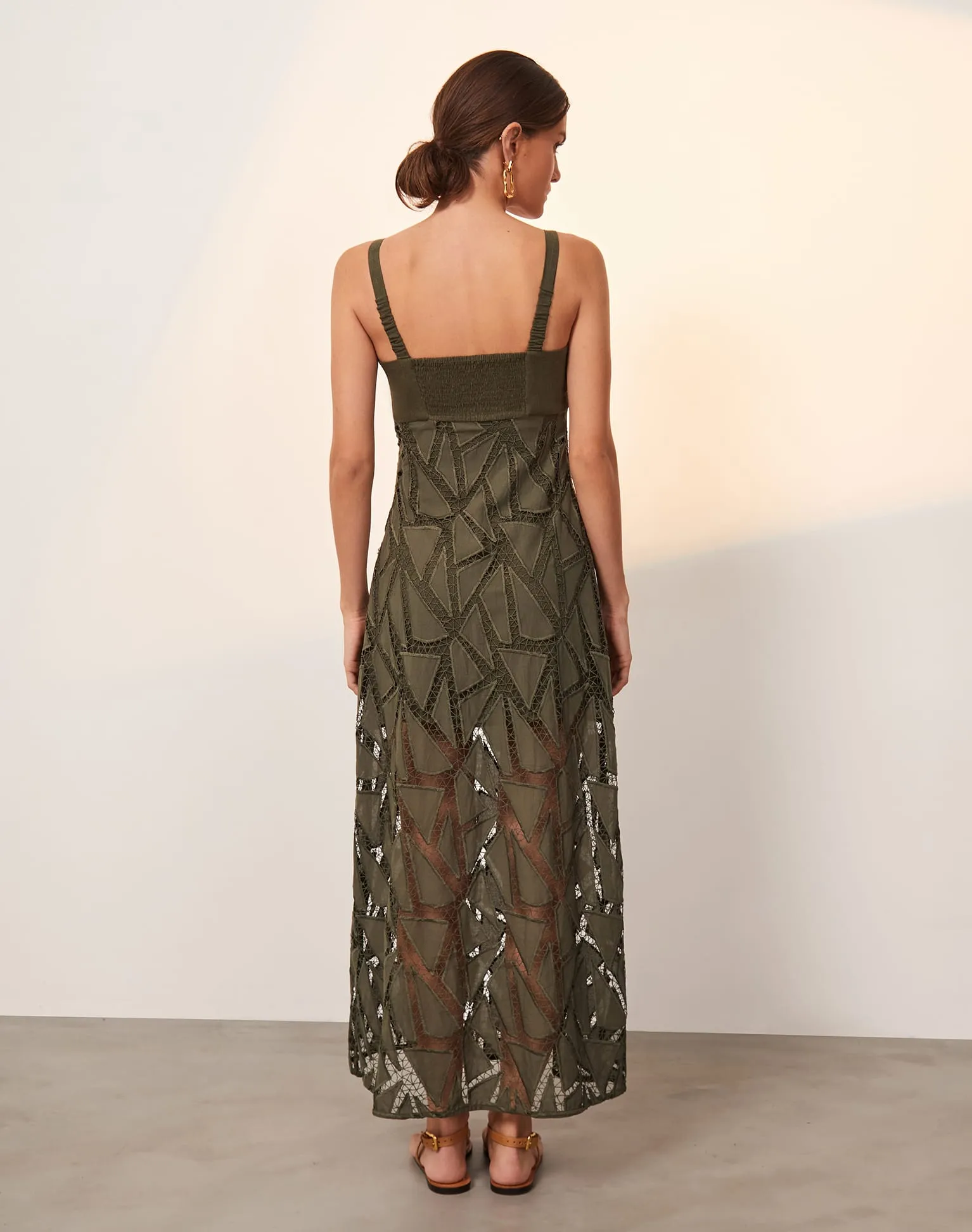Eleni Long Dress - Evergreen