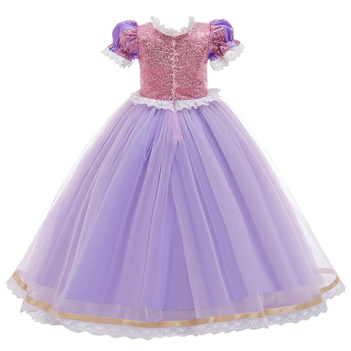 Girls Rapunzel Princess Sofia Costume Birthday Christmas Halloween Cosplay Carnival Fancy Dress