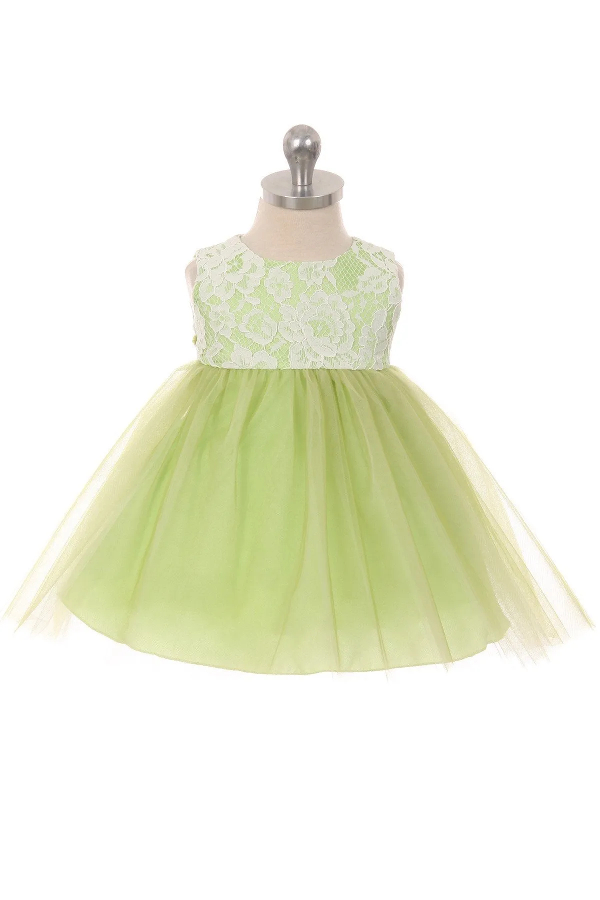 Lace Illusion Baby Dress
