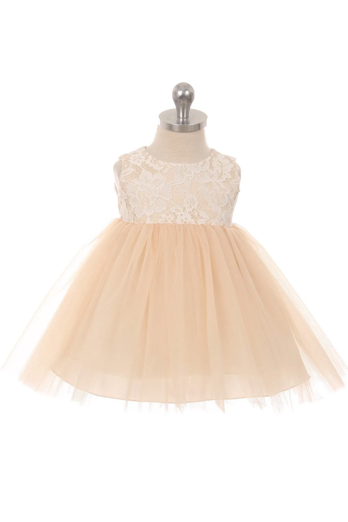 Lace Illusion Baby Dress