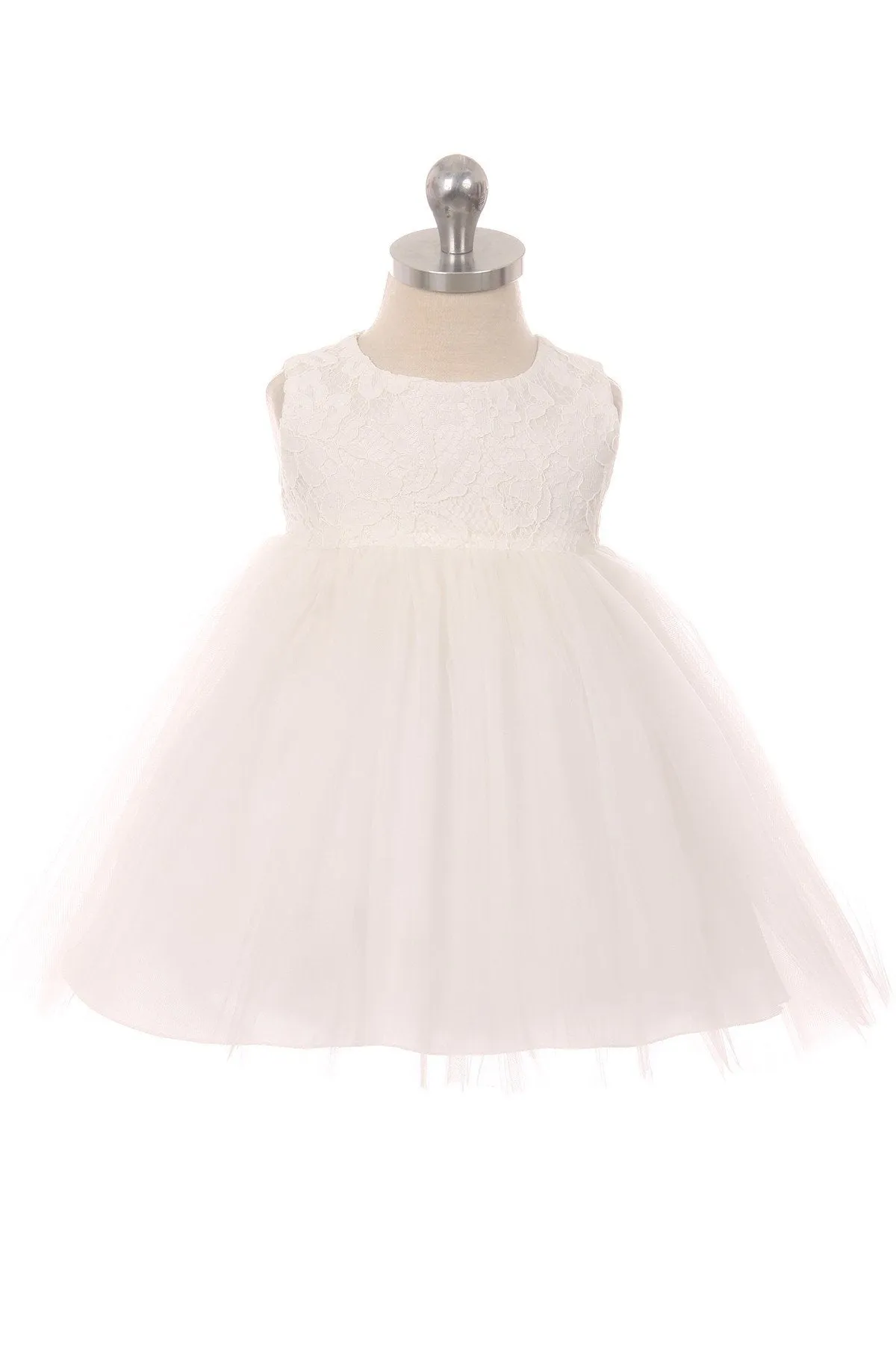 Lace Illusion Baby Dress