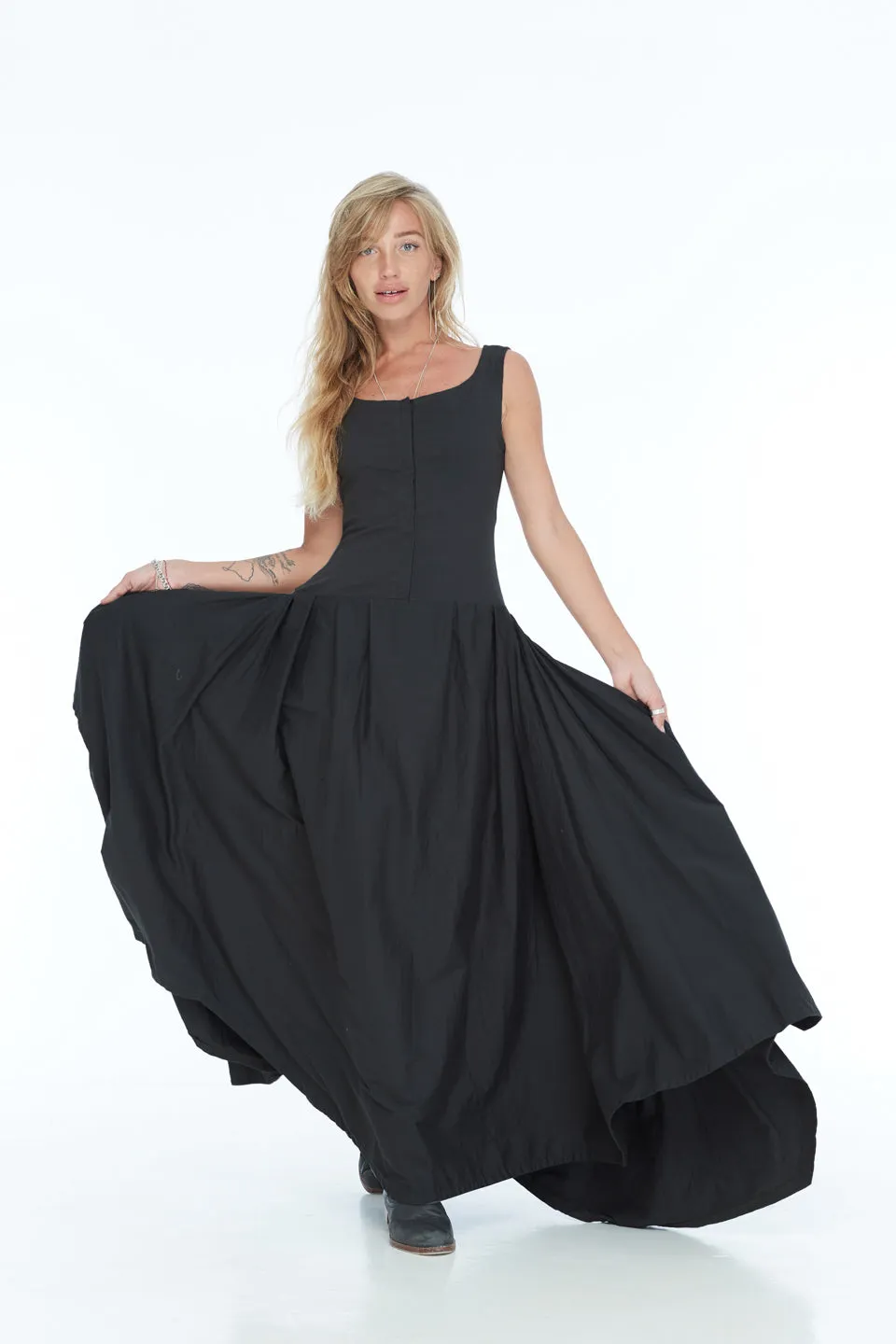 LONG ASYMMETRICAL DRESS