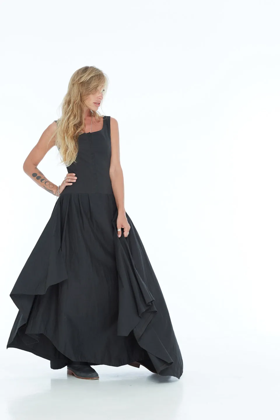 LONG ASYMMETRICAL DRESS