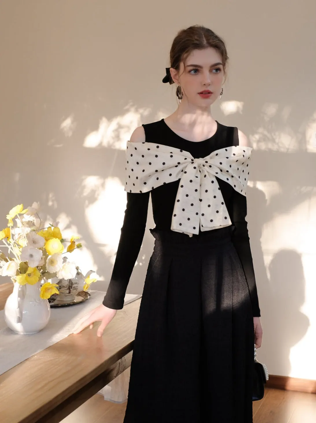 Long Skirt Brown Bob Top Dot Queen   Sugar