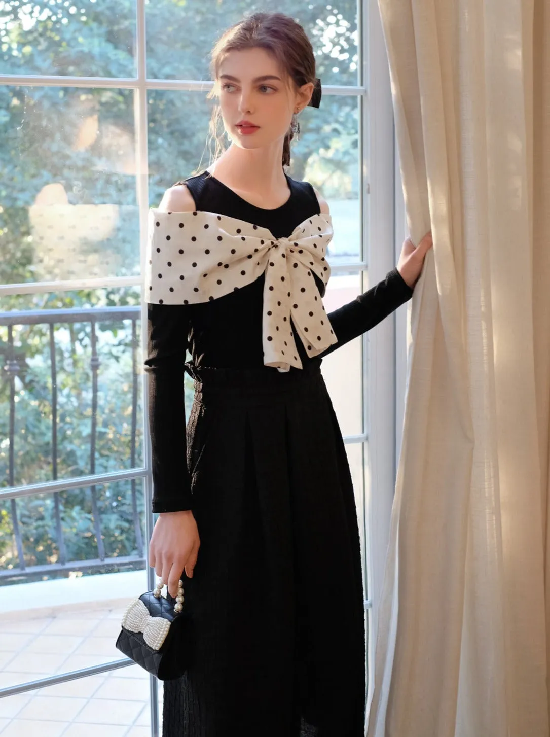 Long Skirt Brown Bob Top Dot Queen   Sugar