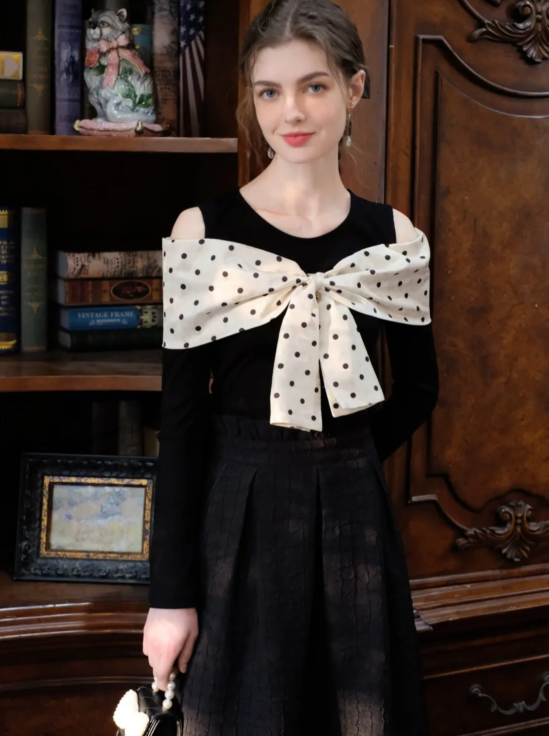Long Skirt Brown Bob Top Dot Queen   Sugar