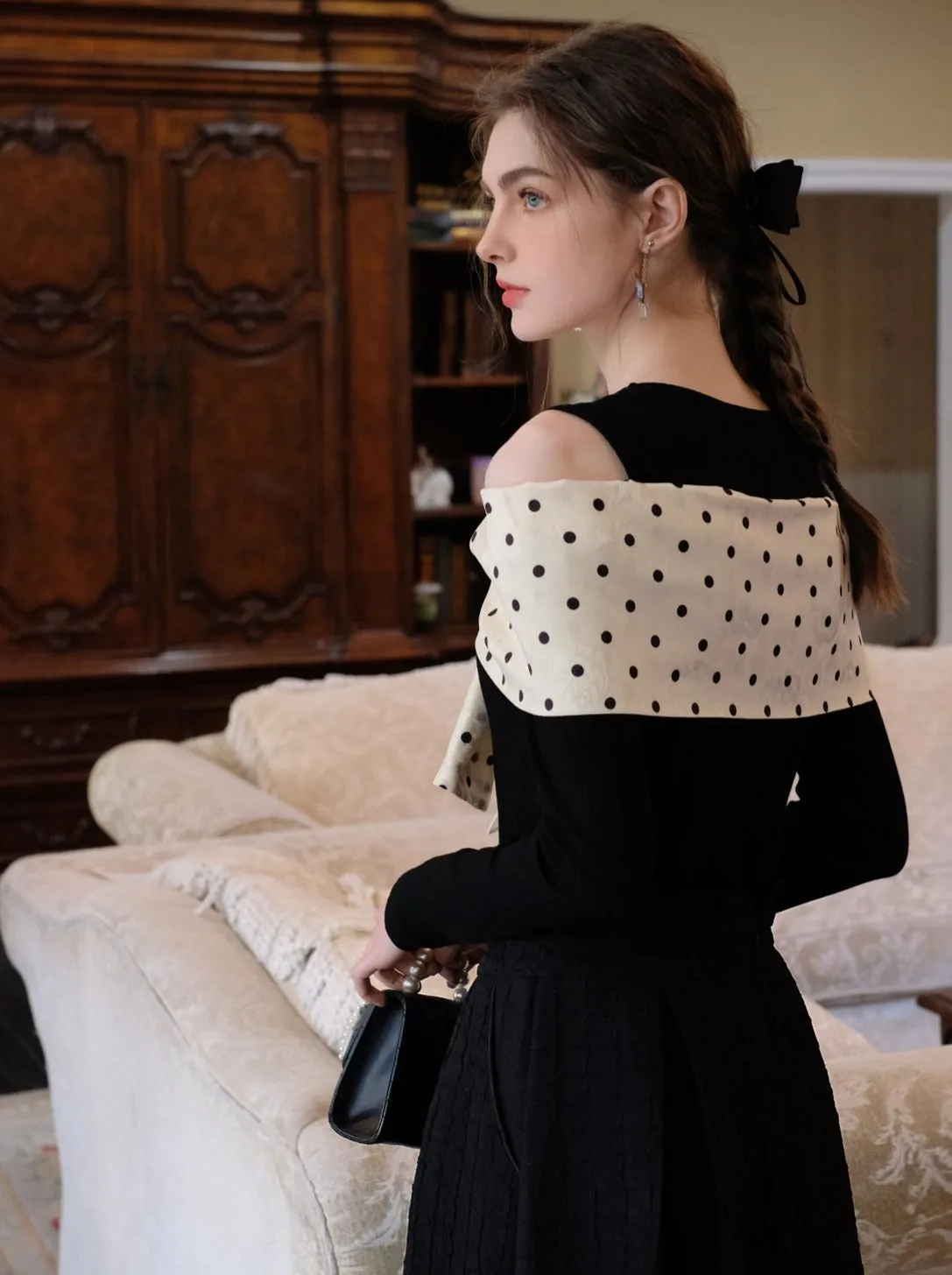 Long Skirt Brown Bob Top Dot Queen   Sugar
