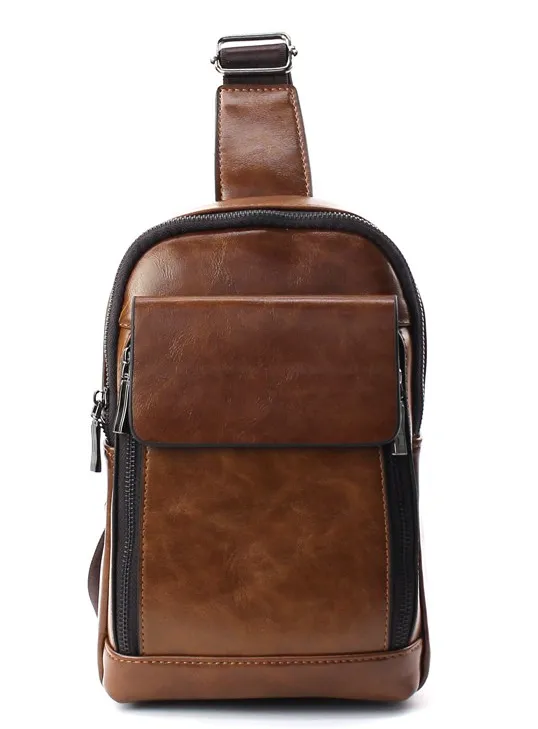 Men Vegan Sling Bags