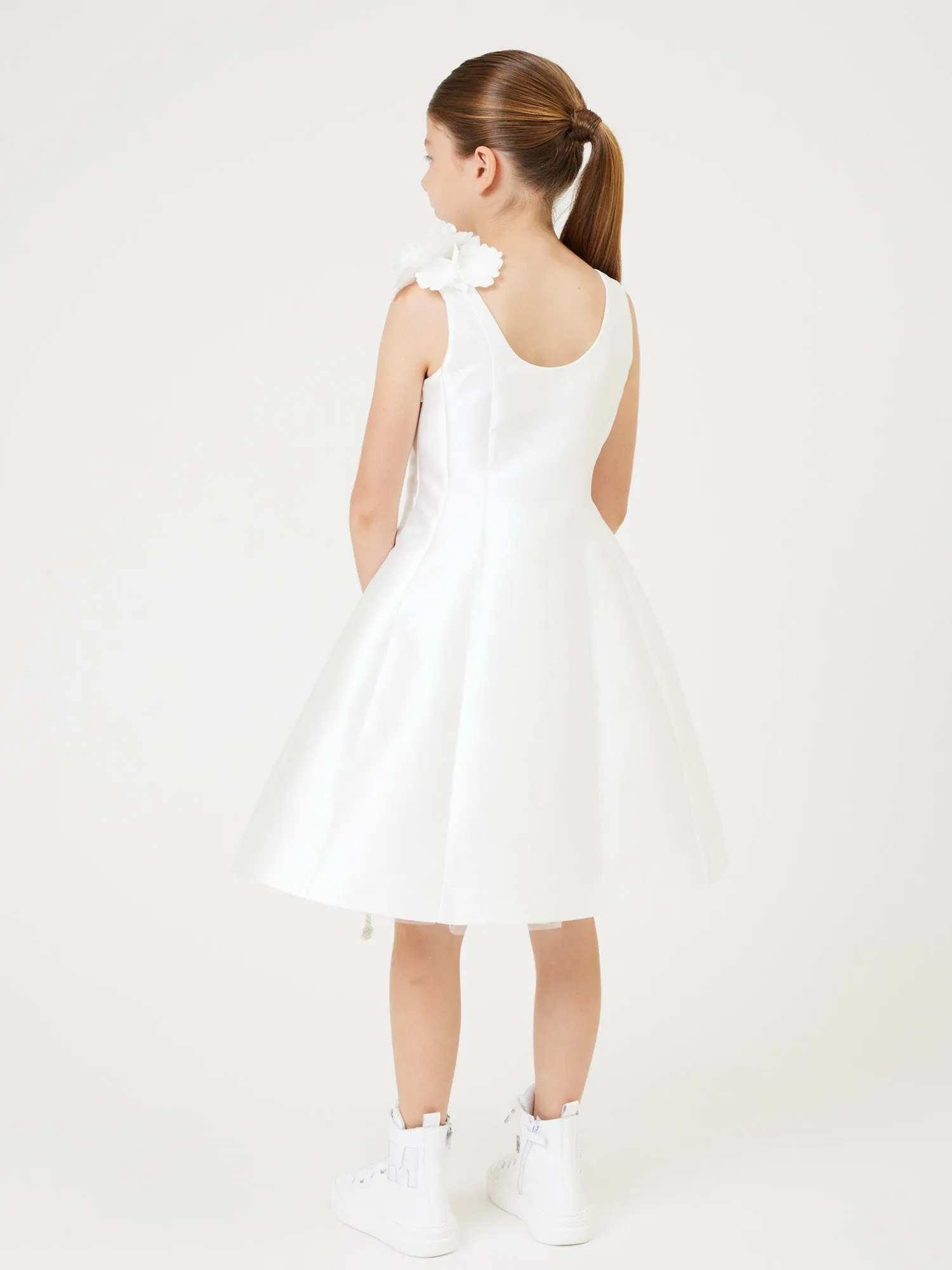 Monnalisa Kids Mikado Dress