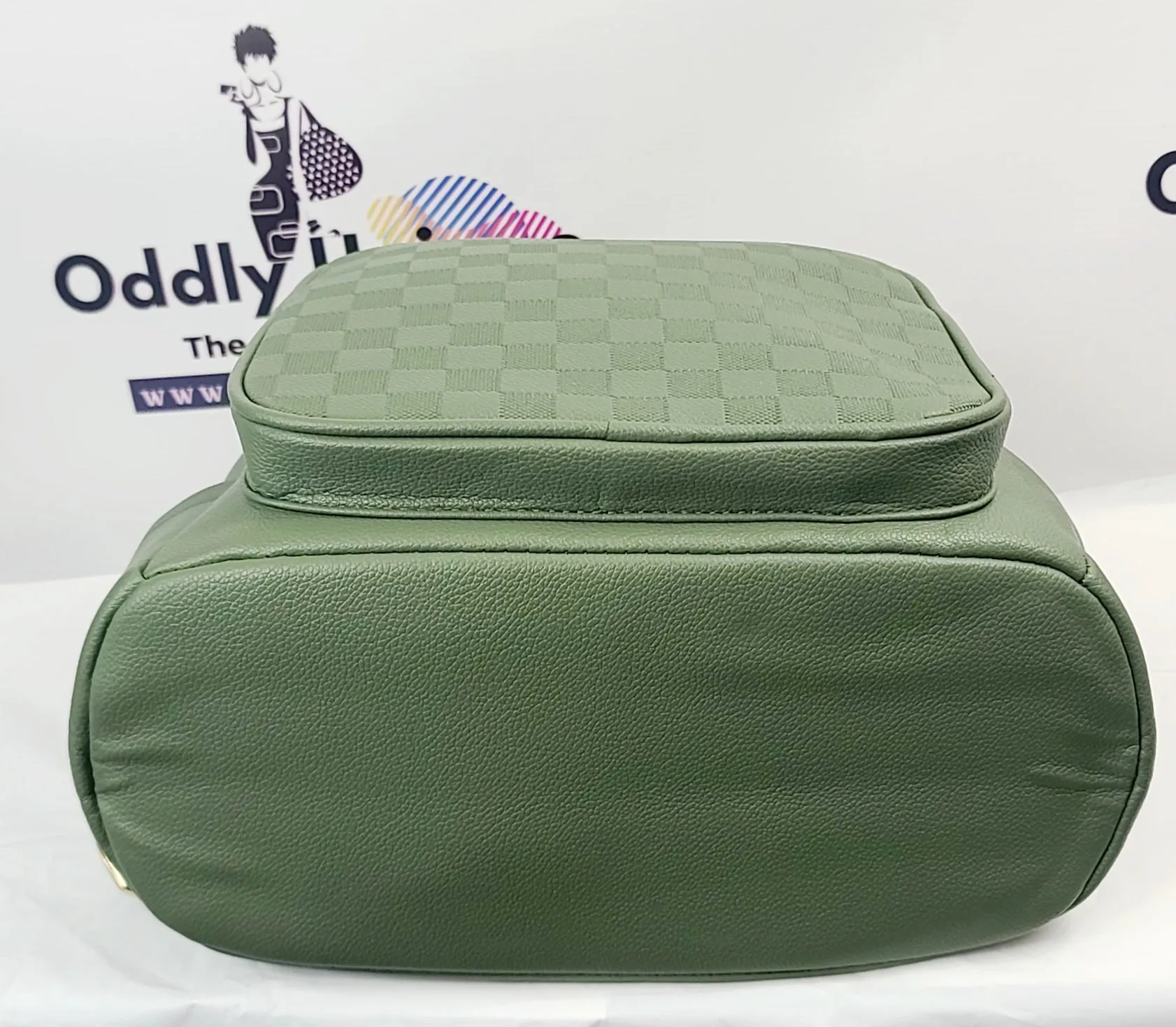 Olive Green Vegan Backpack