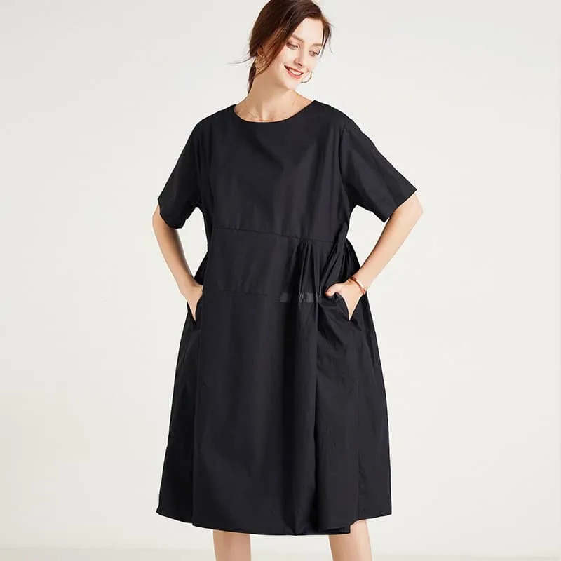 Plus size women's fashion loose dress