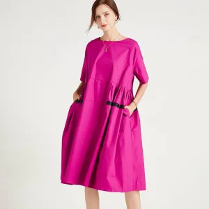 Plus size women's fashion loose dress