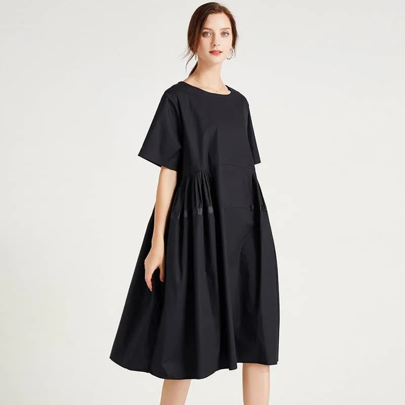 Plus size women's fashion loose dress