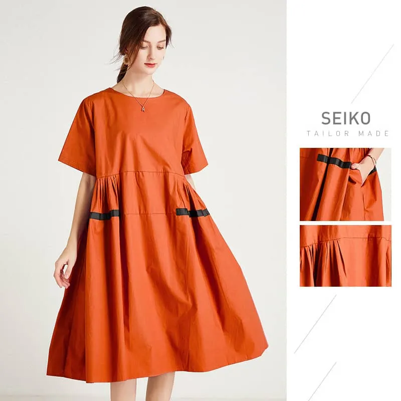 Plus size women's fashion loose dress