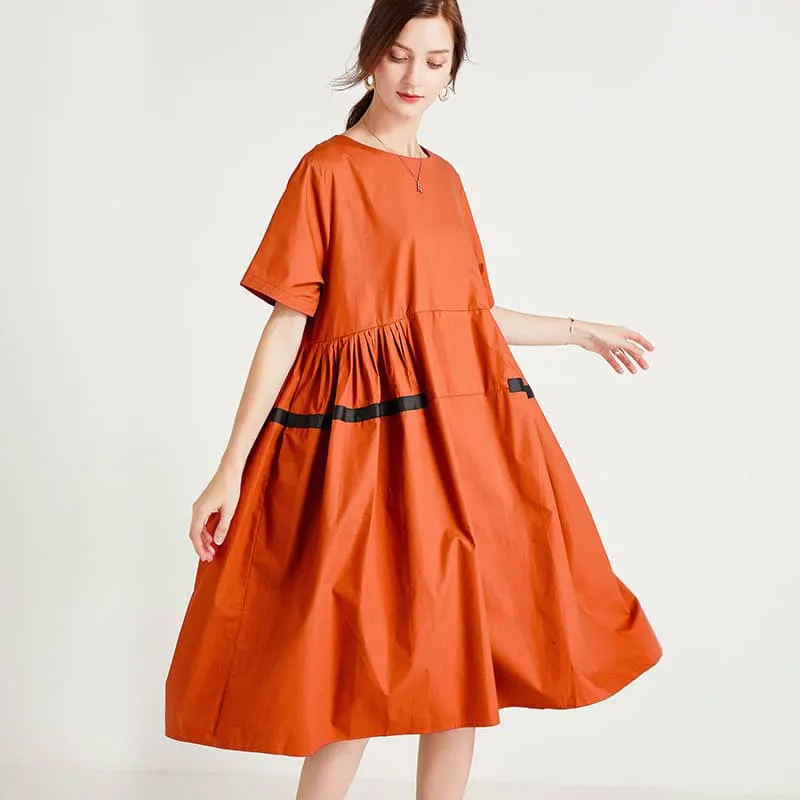 Plus size women's fashion loose dress