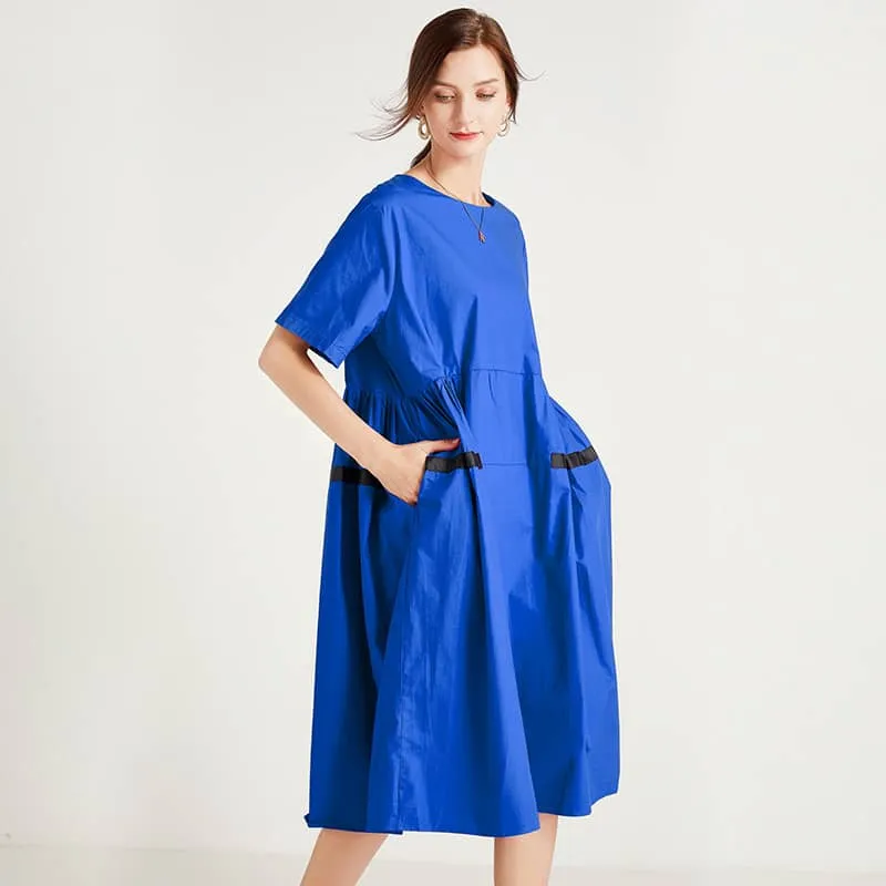 Plus size women's fashion loose dress
