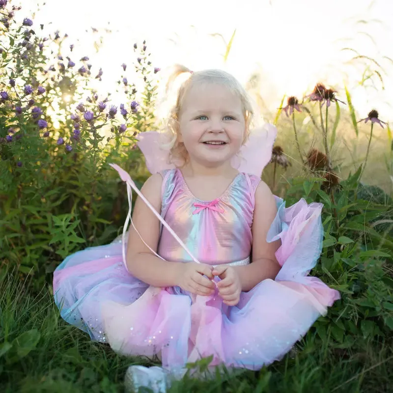 RAINBOW SEQUINS SKIRT, WINGS & WAND