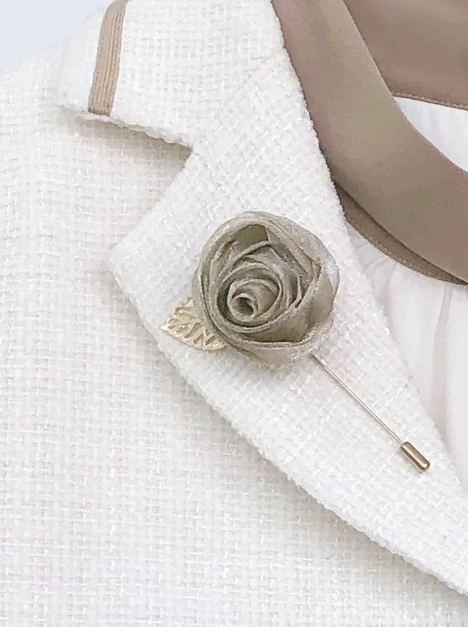 Skirt Suit Short   Shirt Rose Check   Retro Tie Brooch   Bow French Jacket Lace-Up