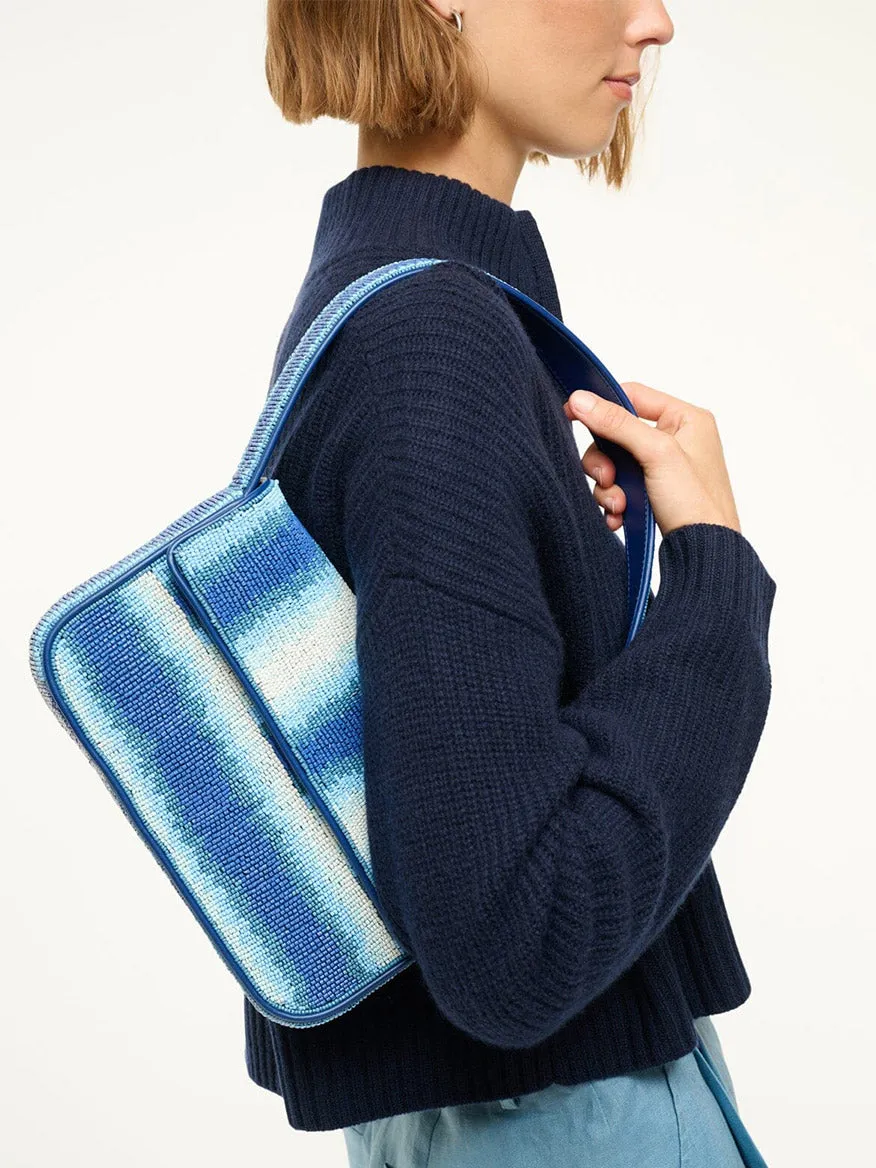 STAUD Tommy Beaded Bag in Ride The Wave