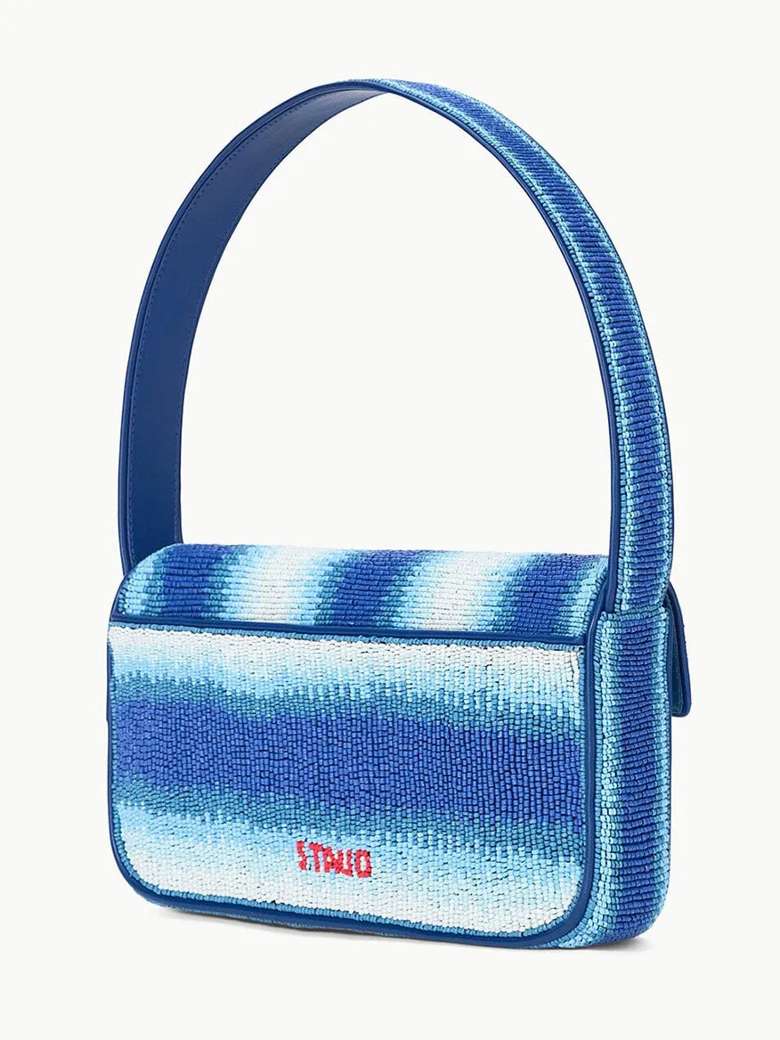 STAUD Tommy Beaded Bag in Ride The Wave