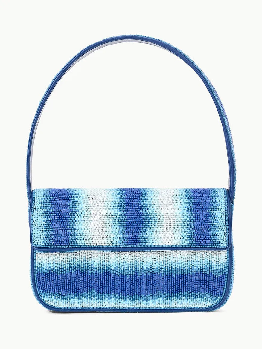 STAUD Tommy Beaded Bag in Ride The Wave