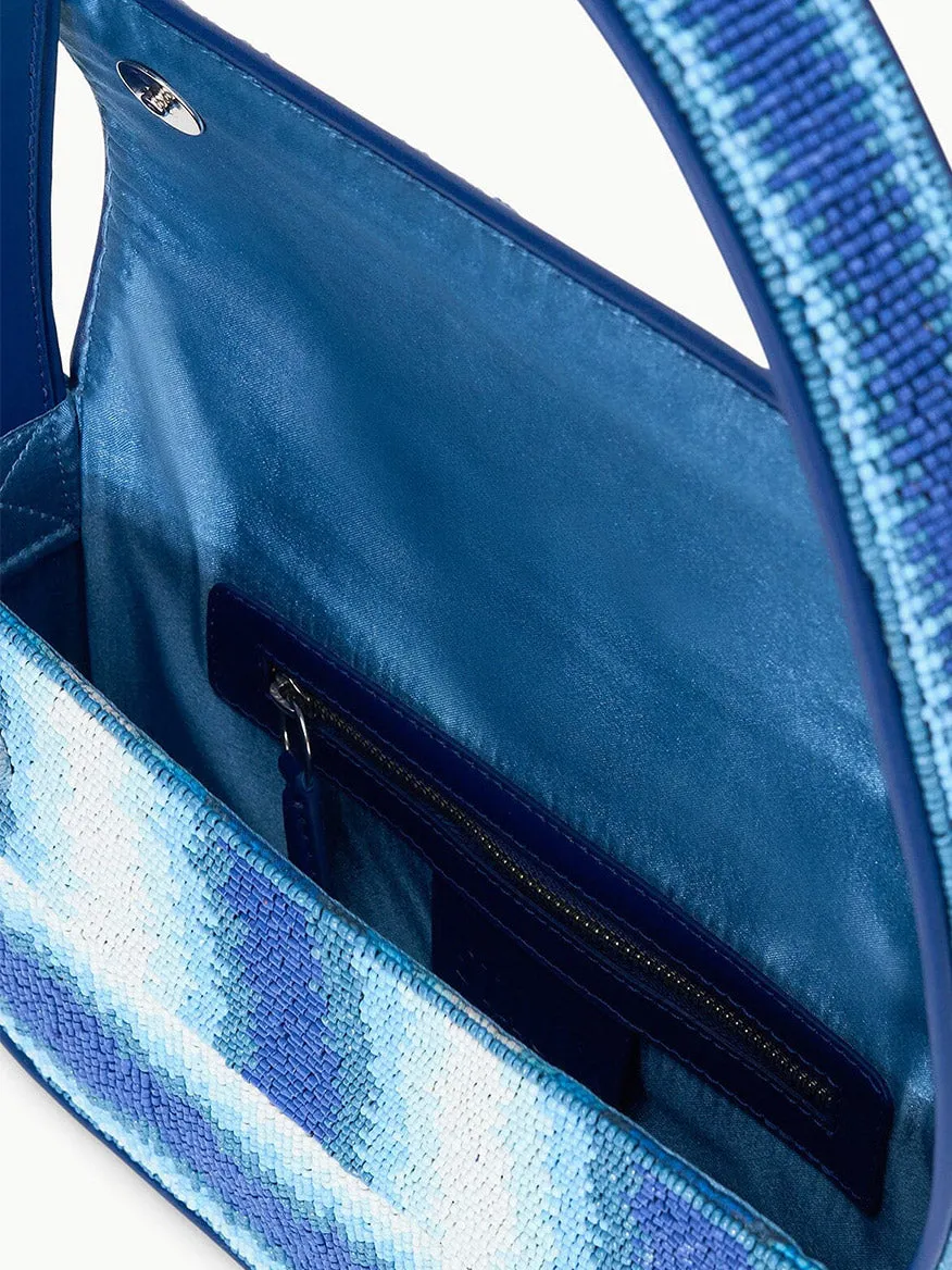 STAUD Tommy Beaded Bag in Ride The Wave
