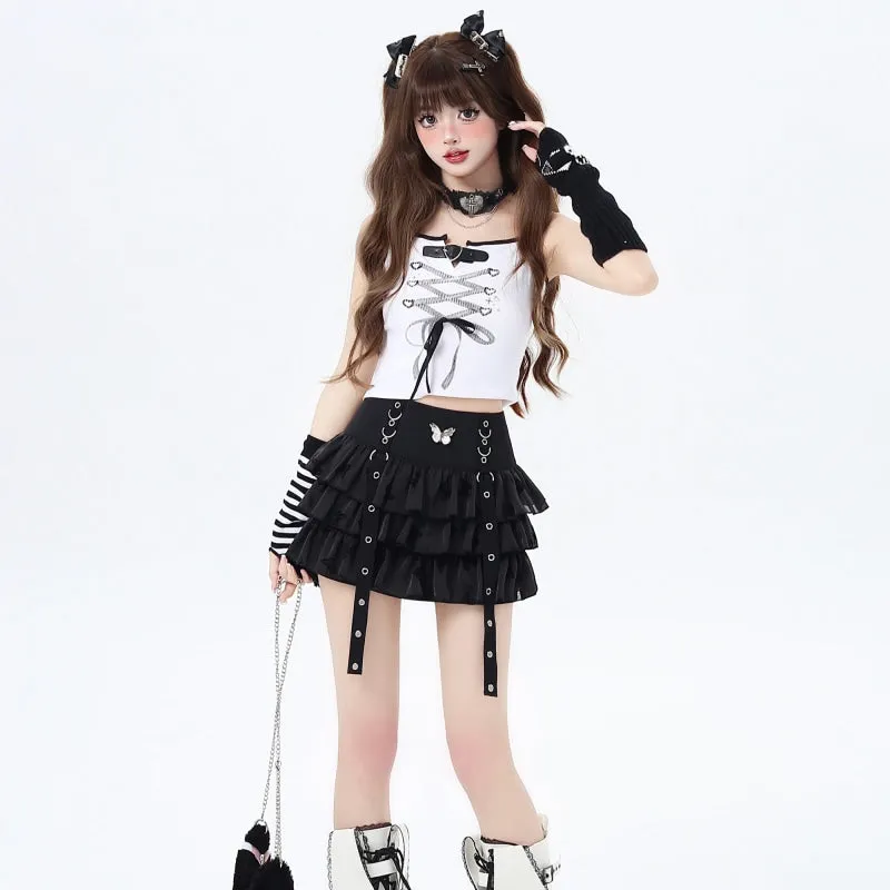 Summer Sweet Girl Y2K Style Tulle Skirt