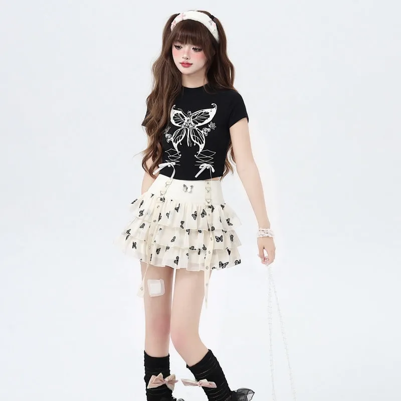 Summer Sweet Girl Y2K Style Tulle Skirt