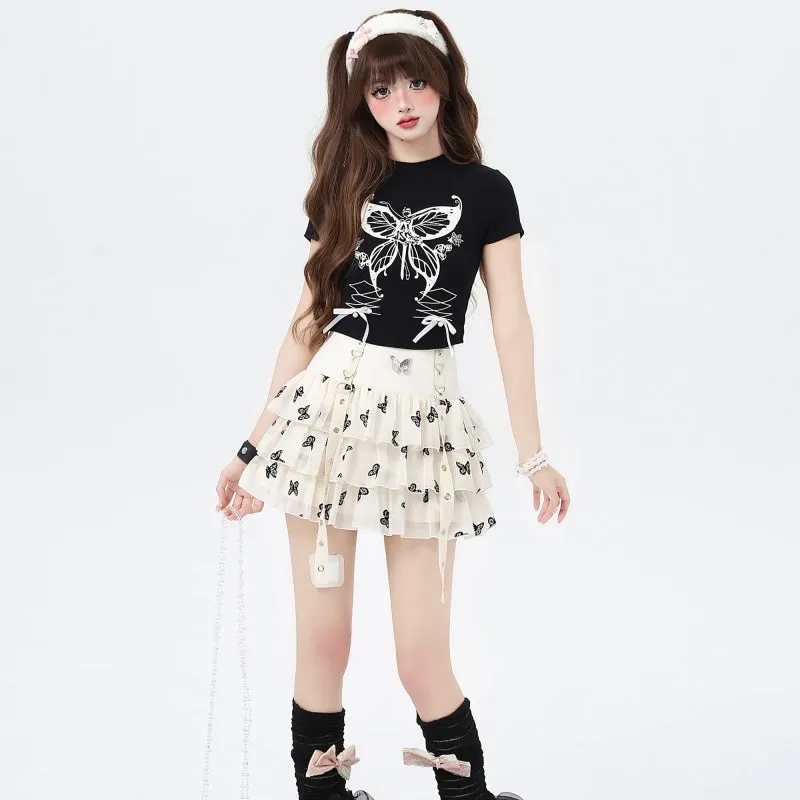 Summer Sweet Girl Y2K Style Tulle Skirt