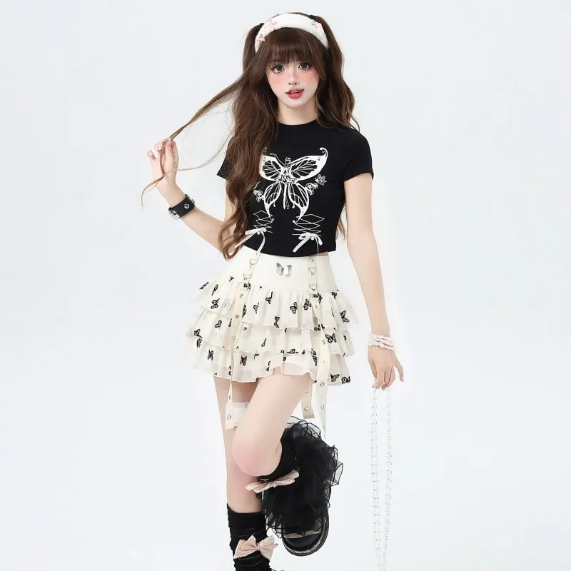 Summer Sweet Girl Y2K Style Tulle Skirt