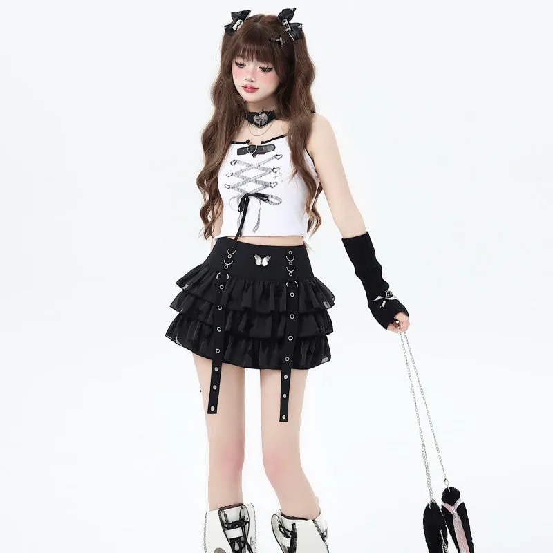 Summer Sweet Girl Y2K Style Tulle Skirt