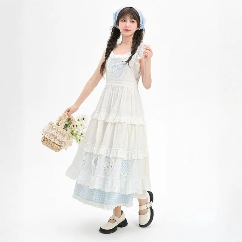 Sweet French Style White Dress