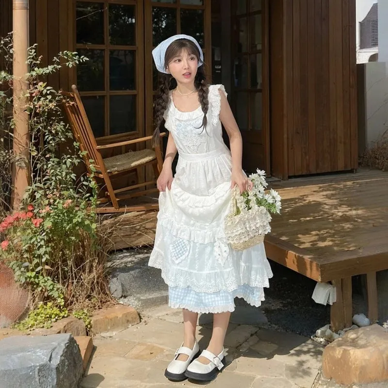 Sweet French Style White Dress